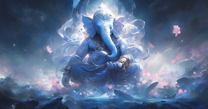 Ganesh: The Remover of Obstacles, God of Wisdom and Prosperity in Hindu Mythology.