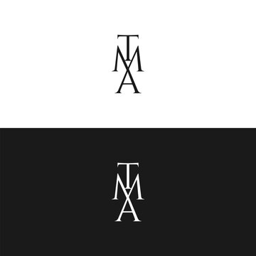 TMA logo. T M A design. White TMA letter. TMA, T M A letter logo design. Initial letter TMA linked circle uppercase monogram logo.