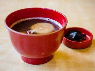 食後のぜんざいは別腹