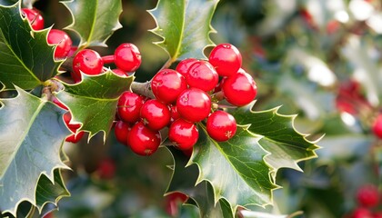 Red holly berries