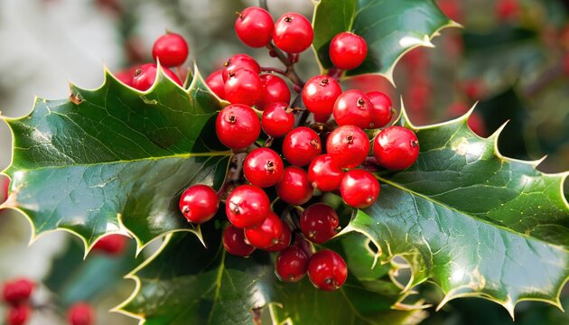 Red holly berries