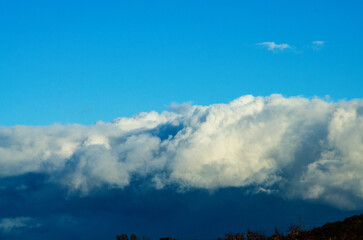 Obraz premium Autumn sky in Germany. Clouds and sky.