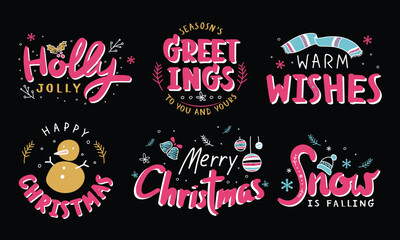 text effect, typography, Christmas design