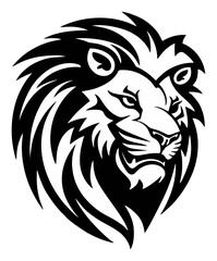 lion head tattoo logo