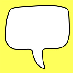 bubble cloud in vector.icon for text in flat style.object template design for logo sticker icon print text