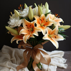 lily flower bouquet.