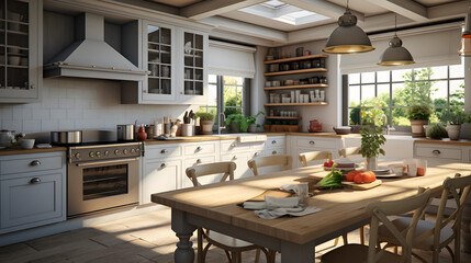 interior with kitchen