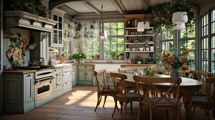 Fototapeta premium interior of a kitchen