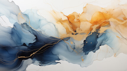 abstract background with blue and golden colours