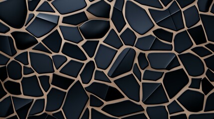 Organic Black Gold Tile Texture