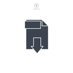 Document PDF format file Icon symbol vector illustration isolated on white background