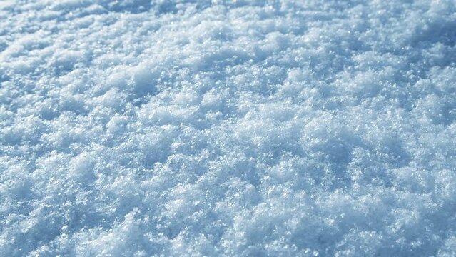 Freshly fallen white snow, winter natural background