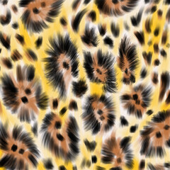 Hand drawing leopard texture, leopard skin.