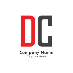 DC letter logo design icon