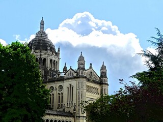 Lisieux, August 2023 - Visit the magnificent medieval town of Lisieux in Normandy - Visit the decoration of the splendid Basilica of Saint Theresa