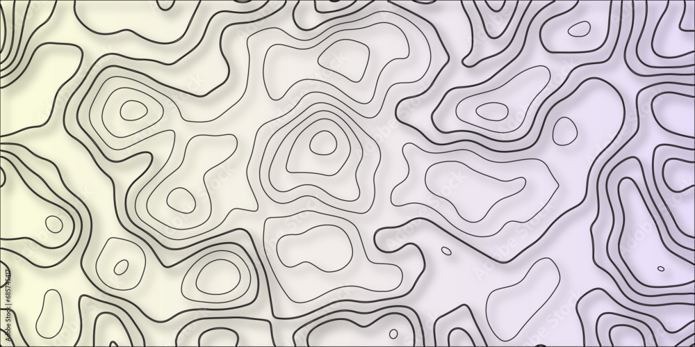 Poster contour map background. vector geography scheme and terrain. topography grid map. stylized topograph