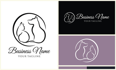 animal clinic hospital logo template