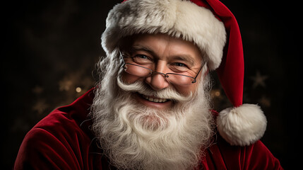 Happy Santa Clause .smiling santaclause ,merry christmas,ai generative ,AI