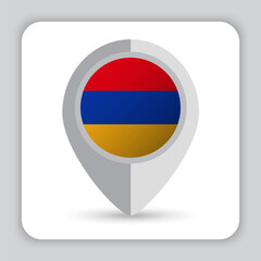 Armenia Flag Pin Map Icon