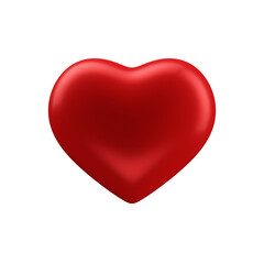 Coração vermelho Render 3D