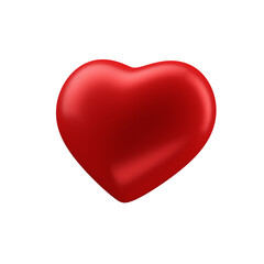 Coração vermelho Render 3D