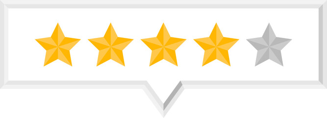 Obraz premium Customer Review rating feedback star