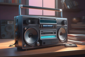 Fototapeta premium old radio recorder