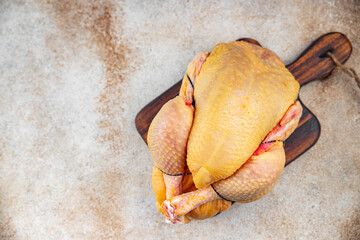 whole chicken raw meat farm product organic meat bio healthy eating cooking appetizer meal food...
