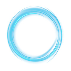 Blue modern magic witchcraft circle with runes. Ethereal fire portal sign with strange flame spark. Decor elements for magic doctor, shaman, medium. Luminous trail effect. PNG.
