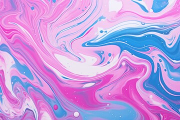 Multicolored Liquid marble background. Paint color pattern. Generate Ai - obrazy, fototapety, plakaty