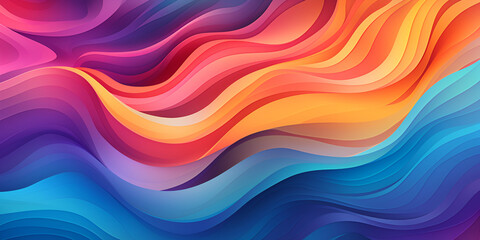 Obraz premium A Tapestry of Twilight Hues: Where an Abstract Sunset Vector Unveils a Symphony of Ethereal Beauty, Transient Splendor, and Artistic Expression Generative AI