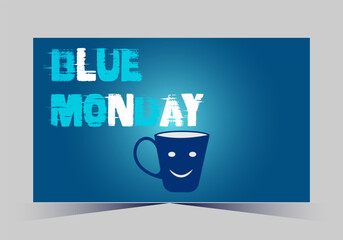 Vector illustration for blue monday