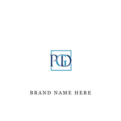 PGD logo. P G D design. White PGD letter. PGD, P G D letter logo design. Initial letter PGD linked circle uppercase monogram logo. P G D letter logo vector design. 