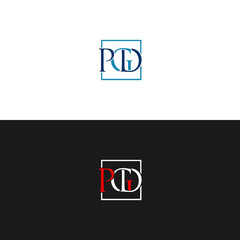 PGD logo. P G D design. White PGD letter. PGD, P G D letter logo design. Initial letter PGD linked circle uppercase monogram logo. P G D letter logo vector design. 