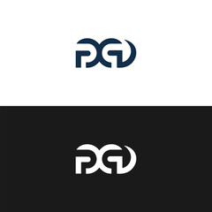PGD logo. P G D design. White PGD letter. PGD, P G D letter logo design. Initial letter PGD linked circle uppercase monogram logo. P G D letter logo vector design. 
