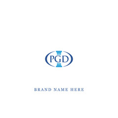 PGD logo. P G D design. White PGD letter. PGD, P G D letter logo design. Initial letter PGD linked circle uppercase monogram logo. P G D letter logo vector design. 