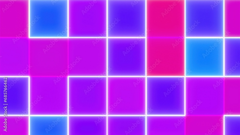Poster abstract big blocks. computer generated 3d render