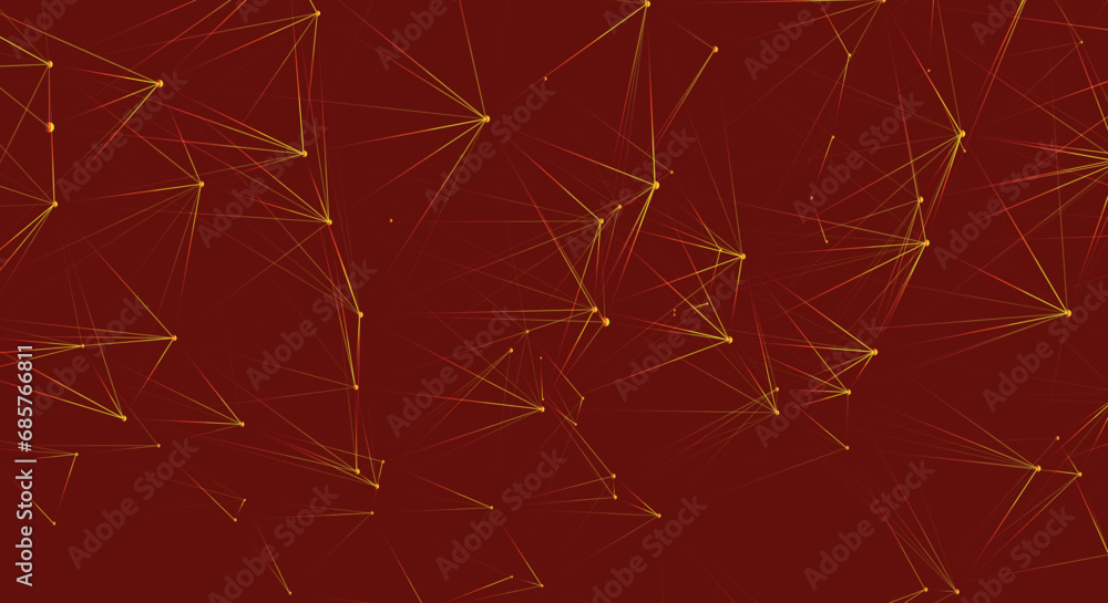 Poster network connection structure. big data. connecting points and lines. abstract technology background.