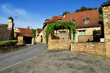 Fototapeta na wymiar Vitrac; France - october 7 2023 : picturesque old village