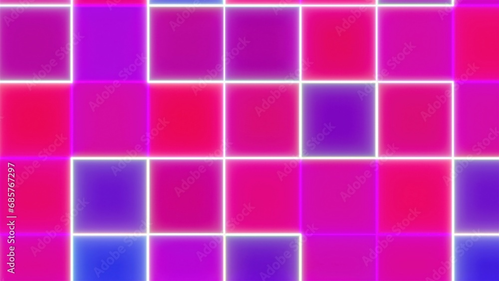 Poster abstract big blocks. computer generated 3d render