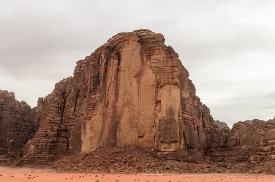 sandstone mountain neom tabuk saudi arabia