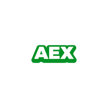 AEX OR XEA letter abstract monogram initial letter logo design
