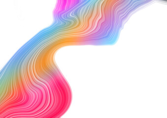 abstract colorful wave on transparent background clip art 