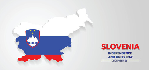 Slovenia Independence and Unity Day Vector Illustration poster