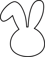Easter bunny outline
