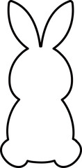 Easter bunny outline