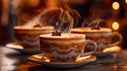 A warm cup of coffee