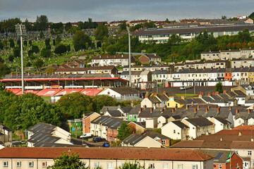 Londonderry; Northern Ireland - september 15 2022 : city centre