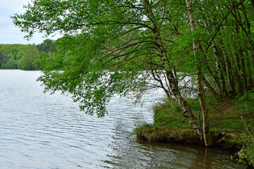 Sille le Guillaume; France - may 2 2023 : the lake