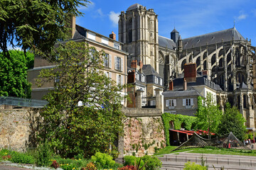 Fototapeta na wymiar Le Mans; France - may 2 2023 : picturesque old city